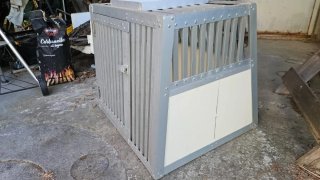 Trasportino per cani in alluminio