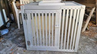 Trasportino per cani in alluminio