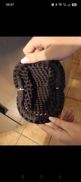 Mini Pochette clunch Marrone Fatta a Mano