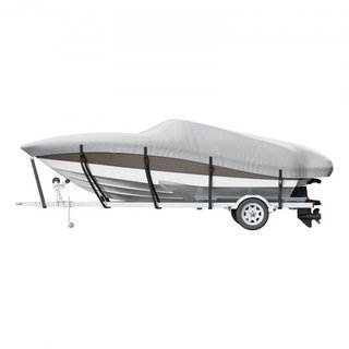 Cubierta de Barco, Cubierta de Barco Impermeable Remolcable de 5180-5790 mm, 600D Oxford de Grado Marino con Cubierta para Motor y Correas de Hebilla, para Barco V-Hull, Tri-Hull, Barco de Pesca E...