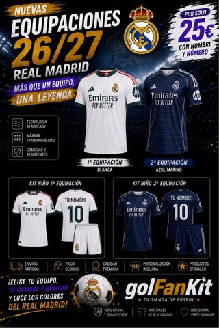 Camisetas de Fútbol Personalizadas 25€