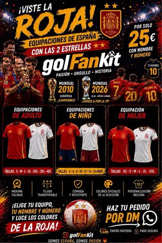 Camisetas de Fútbol Personalizadas 25€