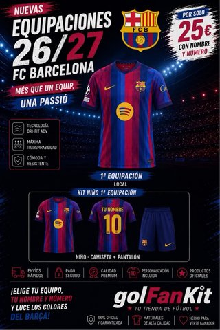 Camisetas de Fútbol Personalizadas 25€