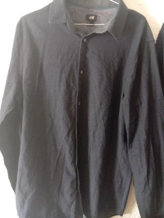 Lote 2 Camisas Manga Larga (Gris Oscuro y Azul Mar