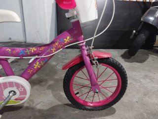 Bicicleta niña llanta 14" con ruedines