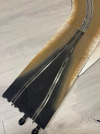 Scalextric curva Superdeslizante efecto hielo.