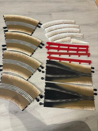 Scalextric curva Superdeslizante efecto hielo.