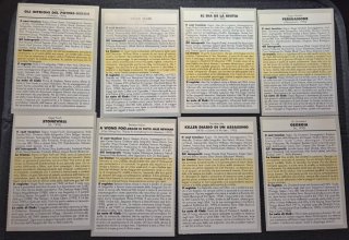 Lotto 35 mini-locandine rivista Ciak