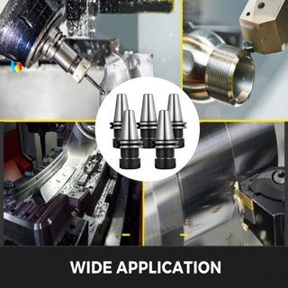 5 PCS Conjunto de Mordazas, Chuck de Mordaza CAT40 ER32, para Máquina de Grabado CNC y Herramienta de Torno Fresador (CAT40 ER32)
