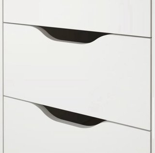 Cajonera blanca con ruedas Alex 36x76 cm