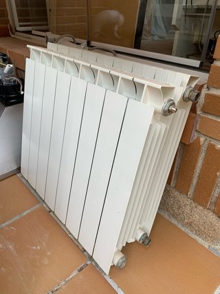 Radiador aluminio blanco 8 módulos