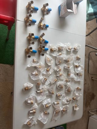 Lote 40 Válvulas Fontanería Fittings Estándar Fitt