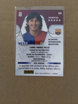 Carta Messi F.C. Barcelona 2007/08