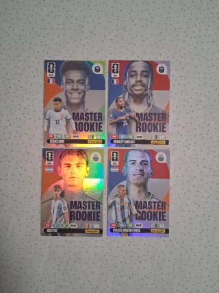 4 Carte Master Rookie Adrenalyn XL