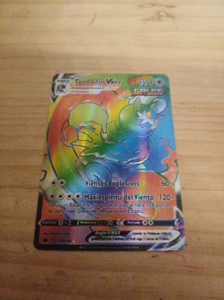 Carta Pokémon Tornadus VMAX Rainbow Rare