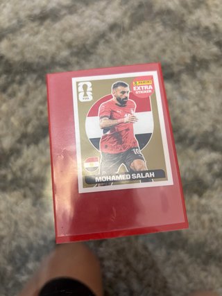 Adesivo extra di Mohamed Salah Panini Oro