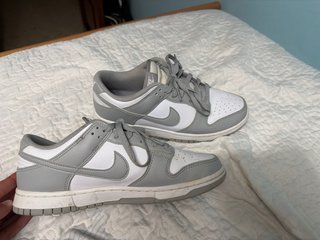Tenis Nike Dunk Low Gris Blanco Talla 41