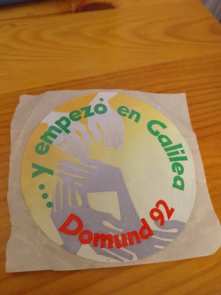 Adesivo Domund 92... E iniziò in Galilea