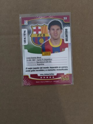 Carta di Messi FC Barcelona 2011/12