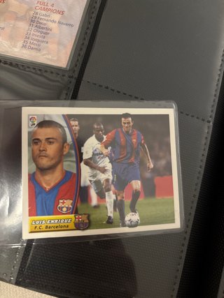 Carta da collezione Luis Enrique F.C. Barcelona 2003-2004