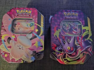 Mega Clefable e Gengar ex Pokémon Tin