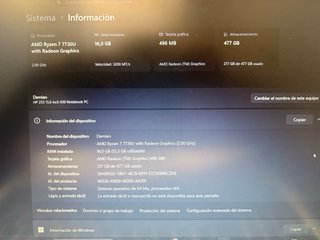 Laptop HP Gris/Plateado