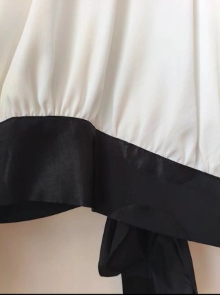 Blusa bicolor Zara - schiena aperta