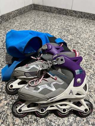 Pack de patines con bolsa de transporte,proteccion