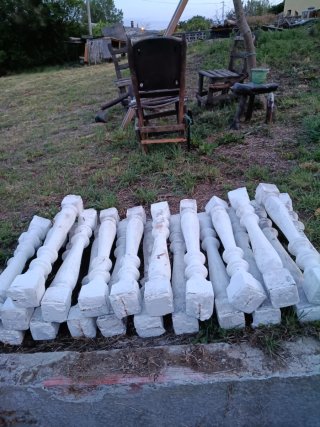 Balustres blancos para escayola