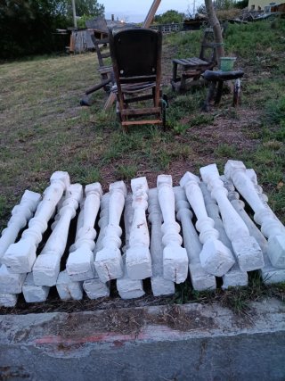Balustres blancos para escayola