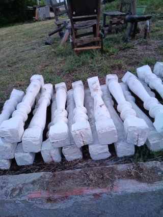 Balustres blancos para escayola