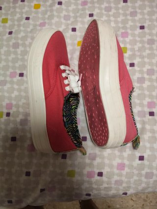 Zapatillas BSK Lona Rosa Talla 38