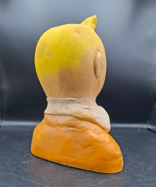 Busto vintage de Tintín en Estuco Pintado