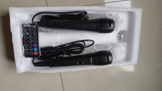 Altavoz Karaoke Dynasonic Azul/Rosa