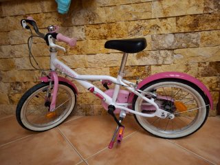 Bicicleta infantil Btwin rosa
