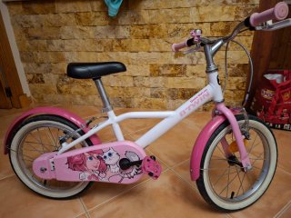 Bicicleta infantil Btwin rosa