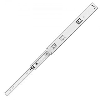 10 Pares de Rieles de Cajón de 508 mm, Guías de Montaje Lateral, Pista de Acero de Alta Resistencia de Extensión Completa, Deslizadores Silenciosos de Cierre Suave para Gabinetes de Cocina con Rod...