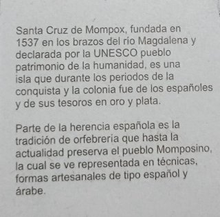 Pendientes Filigrana Momposina Plata