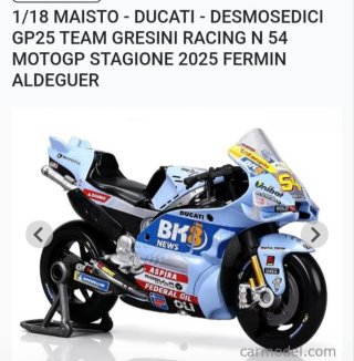 Chiedere la disponibilita Ducati 1:18 modello moto