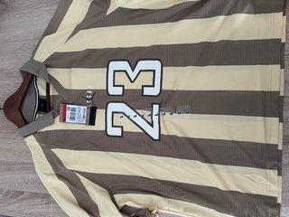 Camiseta Jordan 23 Rayas Marrón/Amarillo Talla L