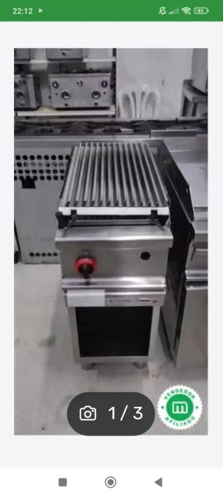 Barbacoa volcánica a gas