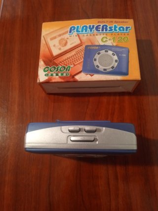 Reproductor Cassette Playerstar C-120 Azul