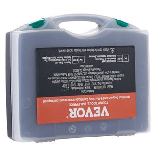 Juego de Cortadores Anulares, 6 piezas Brocas de Mag Drill con Shank Weldon, 2.5 cm de Profundidad de Corte, Diámetro de Corte de 1.27 a 1-2.7 cm, Acero de Alta Velocidad M2AL, con Pin Piloto y Es...