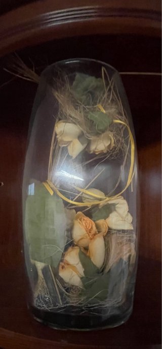 Vaso decorativo in vetro pesante