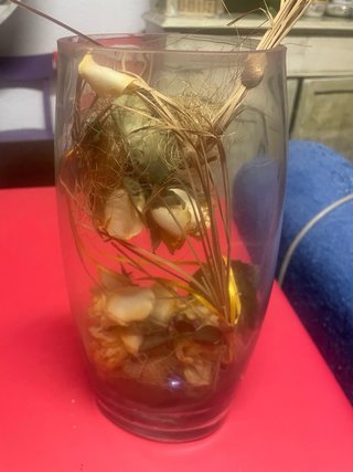 Vaso decorativo in vetro pesante