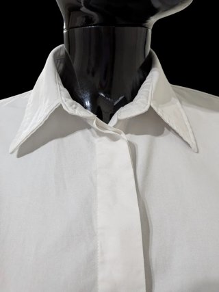 Zara Camisa Corta Oversize Algodón Talla S