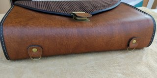Cartella vintage anni 70/80 marrone
