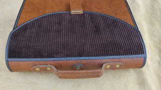 Cartella vintage anni 70/80 marrone