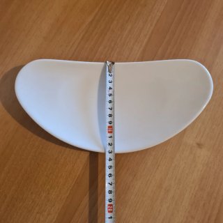 Piatto in ceramica bianco