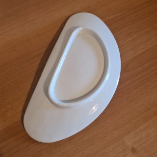 Piatto in ceramica bianco
